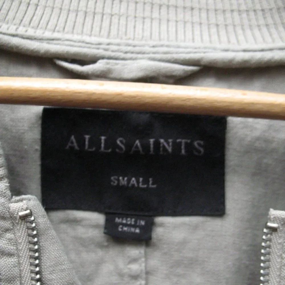 All Saints Linen Bomber Jacket - Picture 11 of 12
